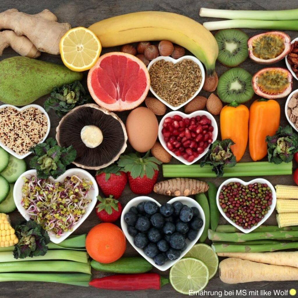Entzündungshemmende Ernährung bei MS Bild gesundes Essen